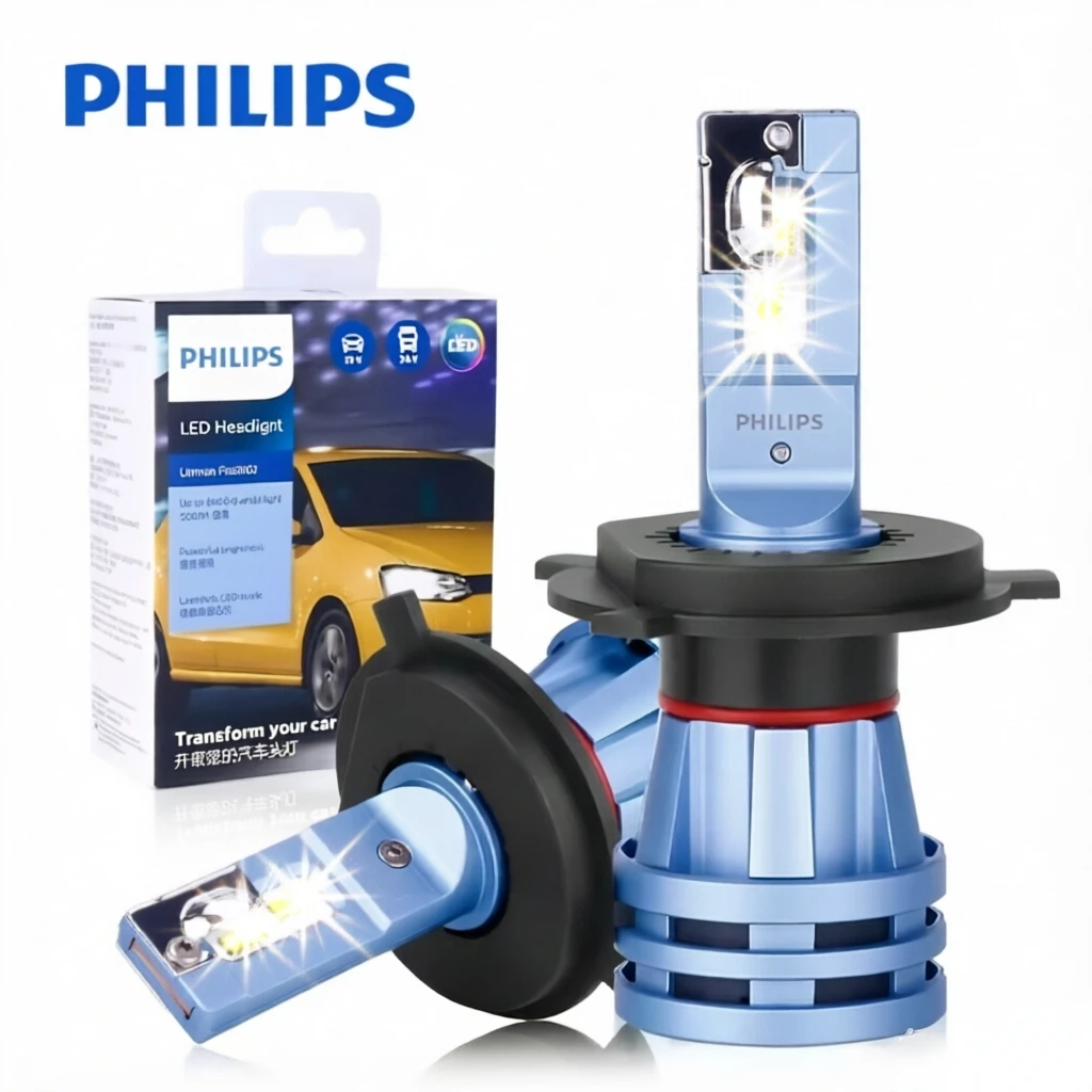 Lámparas LED para Faros Delanteros de Automóvil Philips LED H4 H3 H11 Ultinon Pro3102 12V/24V 6000K, Luz Antiniebla Brillante