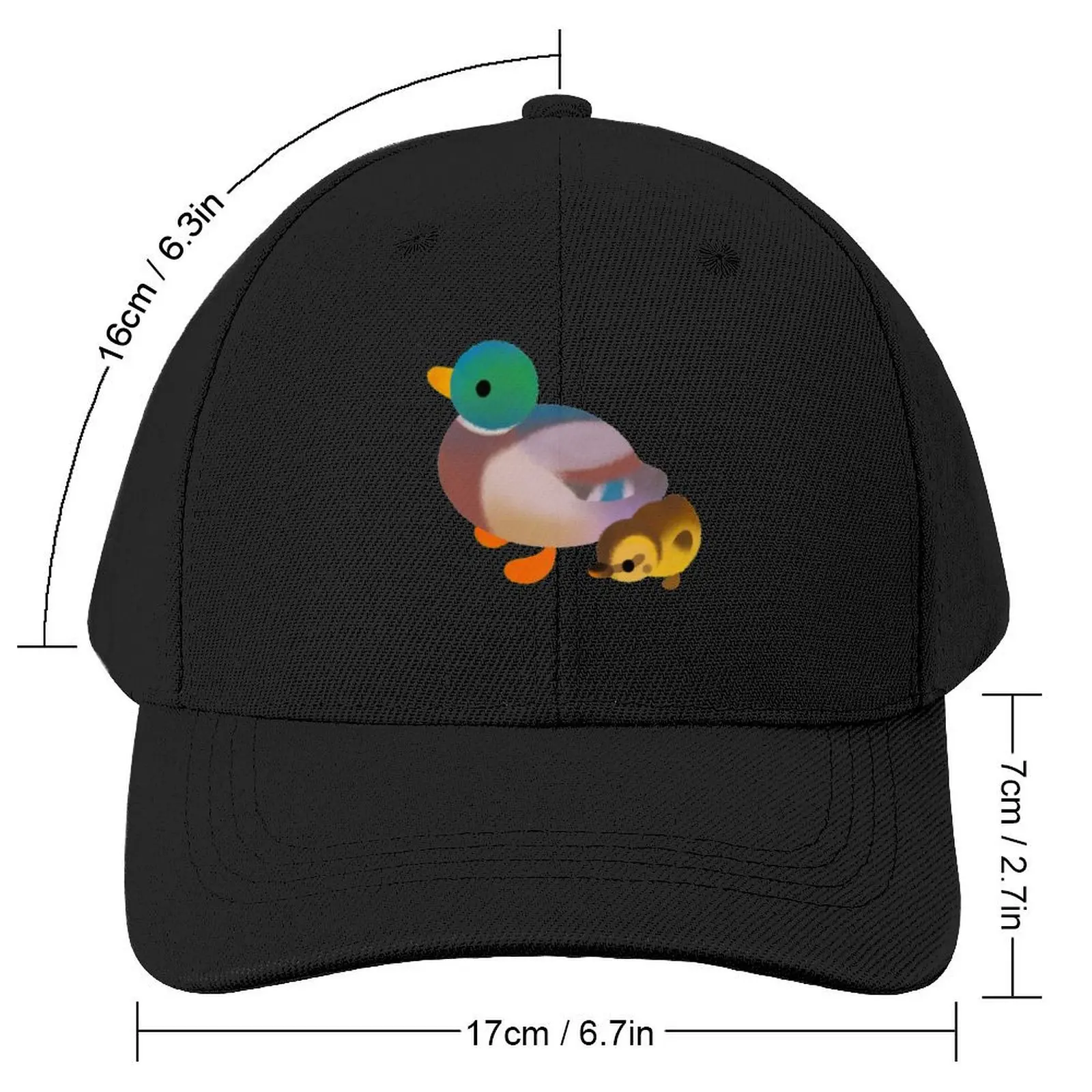 Duck and Duckling - dark Baseball Cap sun hat Anime Golf Cap Women's Beach Men's