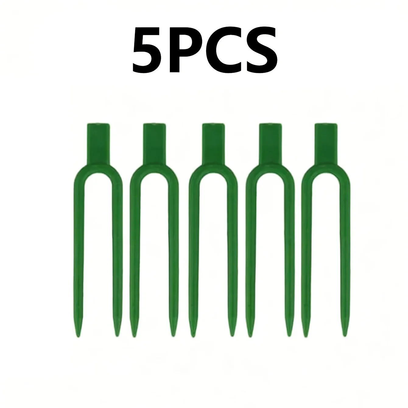 30/20/5pcs Plastic U-Shaped Garden Stakes Vine Fixers Plant Support Clips for Strawberry Vines Plant  Rooting Reusable view 5