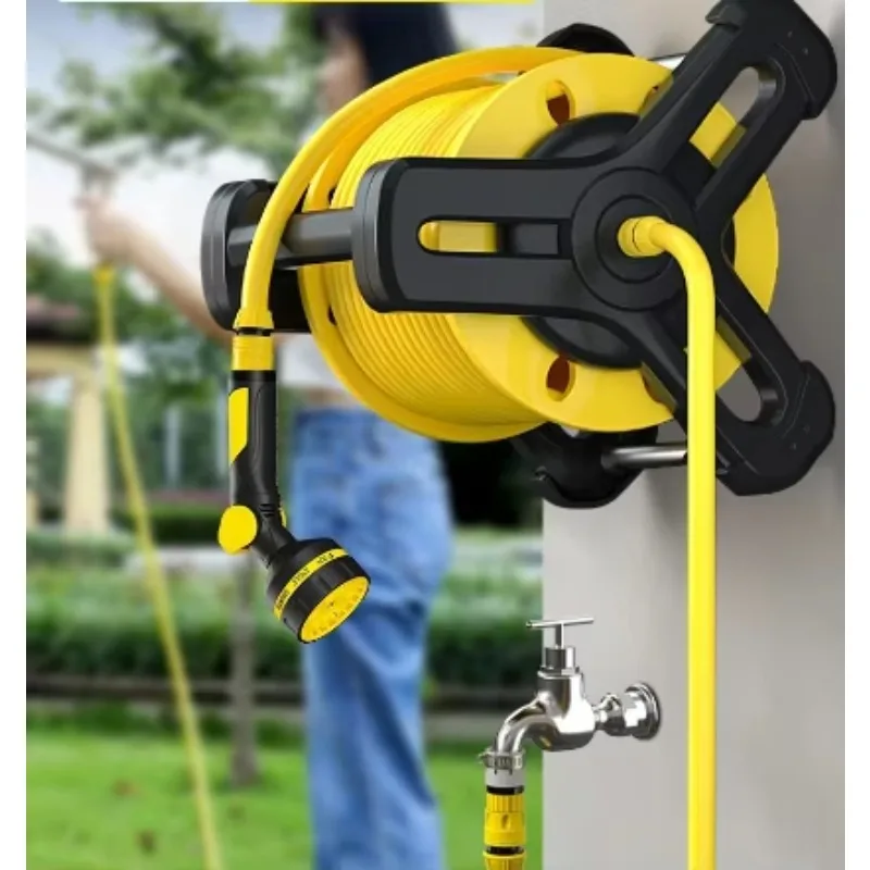 رخيصة الثمن جديد حديقة خرطوم المياه بكرة عربة خرطوم المياه طبل لتخزين أنابيب المياه في الحديقة #4