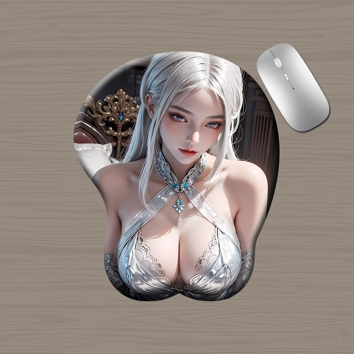 

AttackFox 3D Wrist Rest Silicone Mouse Pad ACGN Anime Game Abstinence Department DIY Handmade Custom Gaming Mouse Pad Wrist Pad