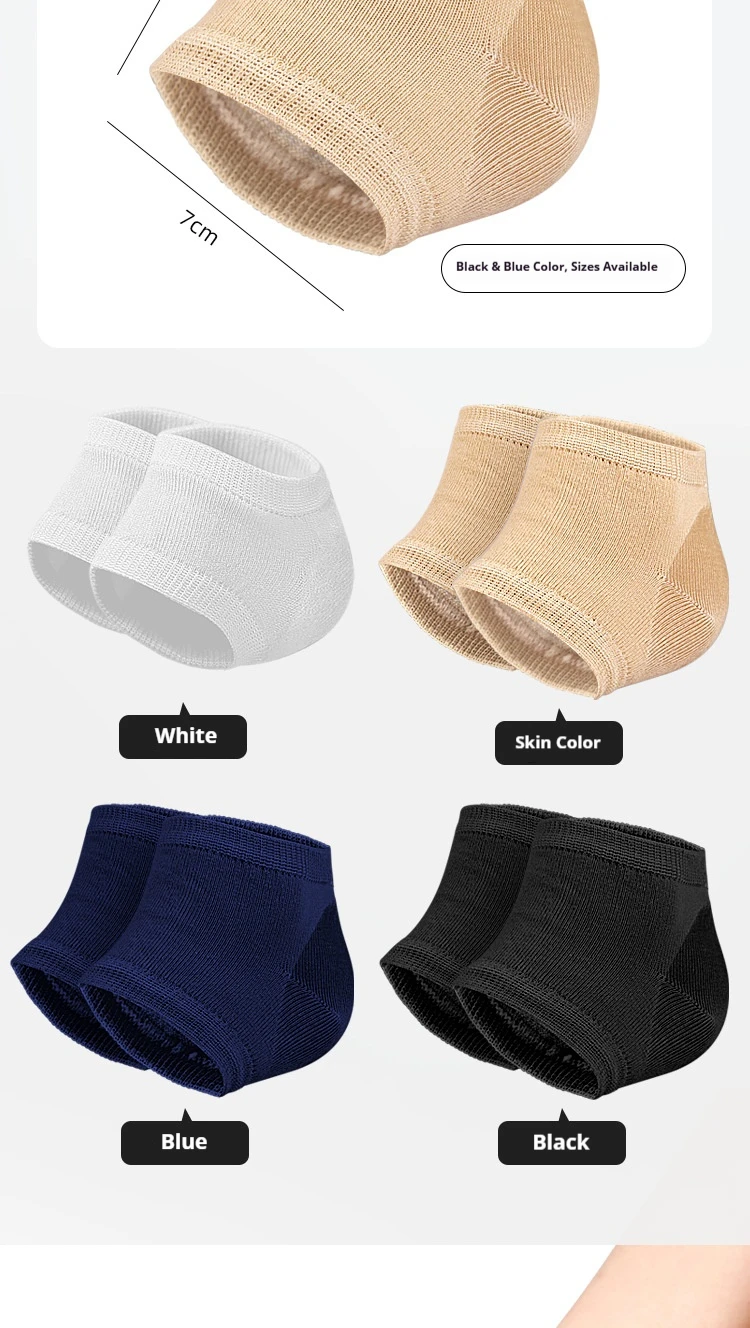 Fersenschützer, Gel-Fersenschützer, Anti-Riss-Fußpflege, halbe Socken, Unisex-Fußpflegepads, 2 Stück/4 Stück. – Detail 3