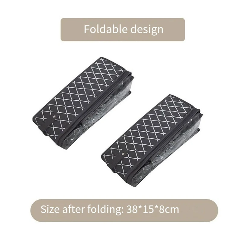 ベッド下の靴収納ボックス,折りたたみ式引き出しオーガナイザー,12ペアの靴,黒,耐久性