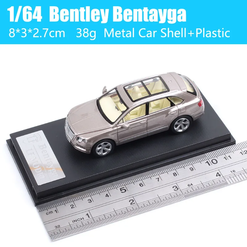 Lang feng-bentayga suv-おもちゃの車のダイキャストと車のモデル,アクリルボックスのミニチュア,1:46スケール,豪華