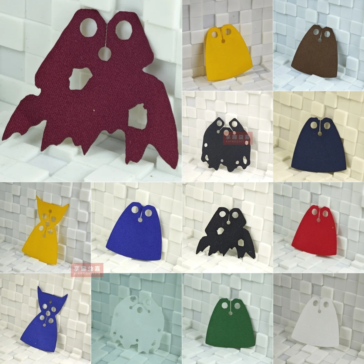 10PCS Figures Accessories Multicolor Cloak Accessory mantle Building Block Brick DIY Assemble Particles MOC
