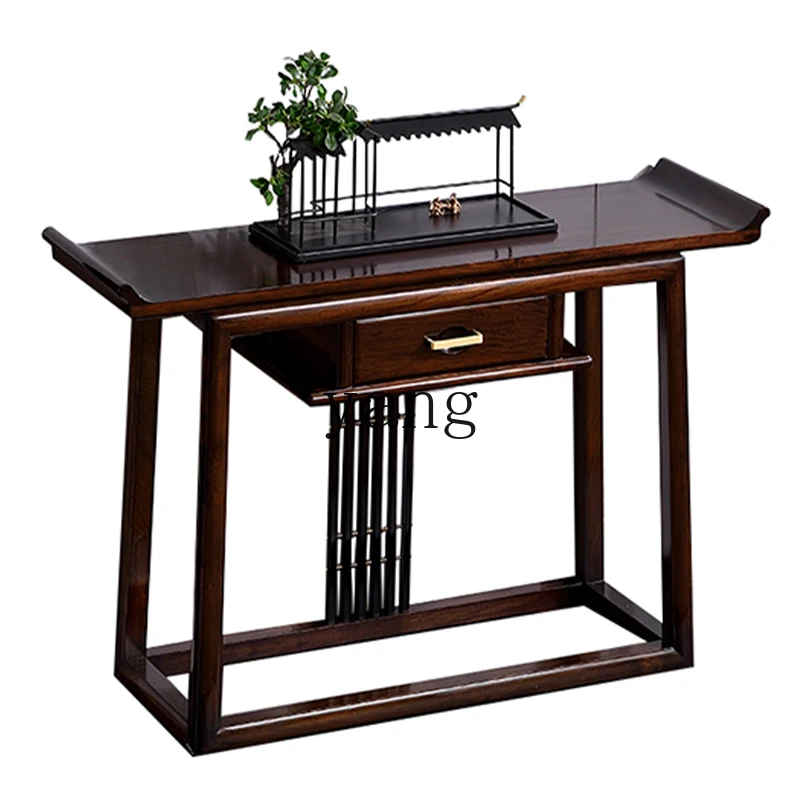 LTT new Chinese entrance table rosewood red sandalwood head case Zen middle hall case