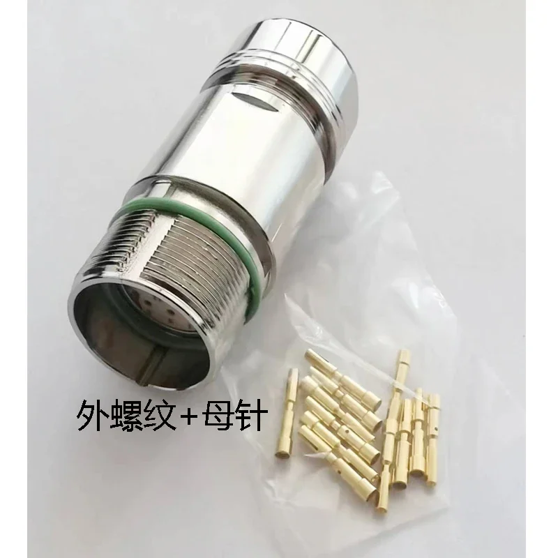 Servo motor M23 12 hole plug socket M623 6-core connector M23 17 pin 19 core connector