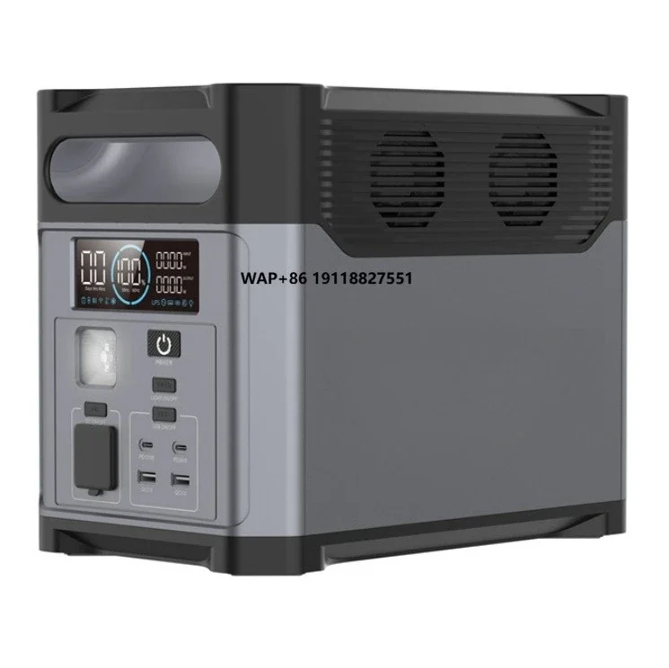 Mini LiFePo4 Hithium Battery Fast Charging Home User Outside 1200W Solar Portable Backup Power Supply Bank Station Generator