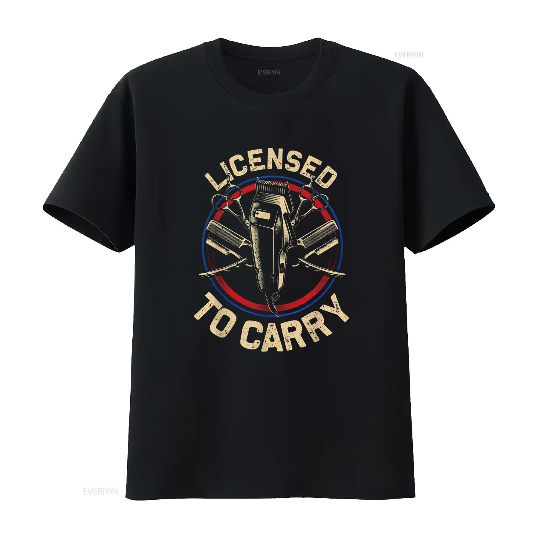 Funny Barber Designs For Men Dad Hairstyling Stylist Tools T Shirt vintage Washed Stylish Soft graphic Casual Stretched fashion