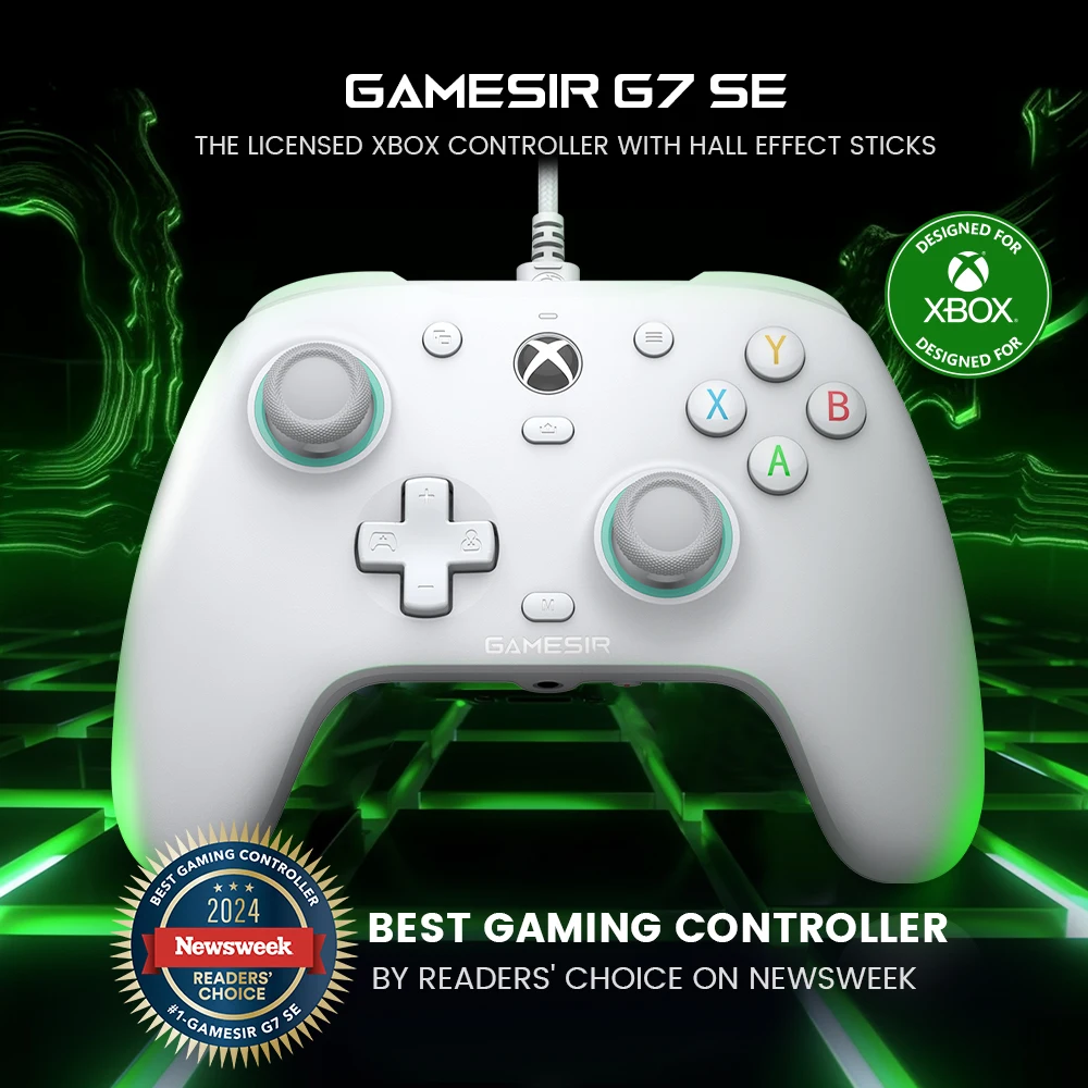 Gamepads GameSir G7 SE xbox Controller Gaming Wired Gamepad for Xbox Series X/S Xbox One with Hall Effect joystick para pc Gamer