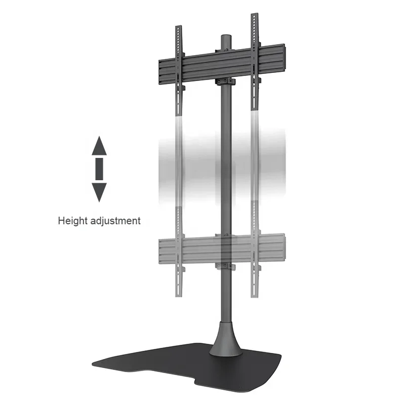 VESA-Support de meuble TV à écran unique inclinable, 600x400mm, pour portrait et paysage, configuration modulaire