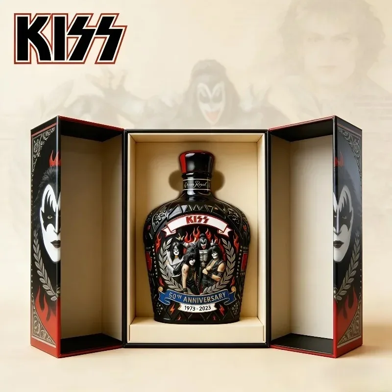 KISS Band 56th Anniversary Crown Royal Collectible Whiskey, Rock Legend Collaboration