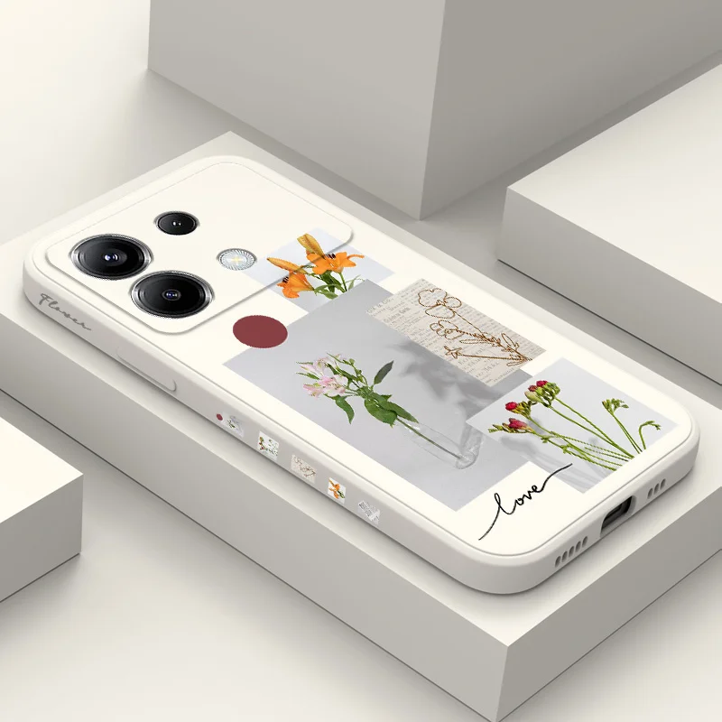 

Quiet Flowers Phone Case For Xiaomi Poco F7 X7 X6 F6 M6 M5 M5S F5 X5 F4 X4 M4 F3 M3 X3 Pro 4G 5G GT Silicone Cover