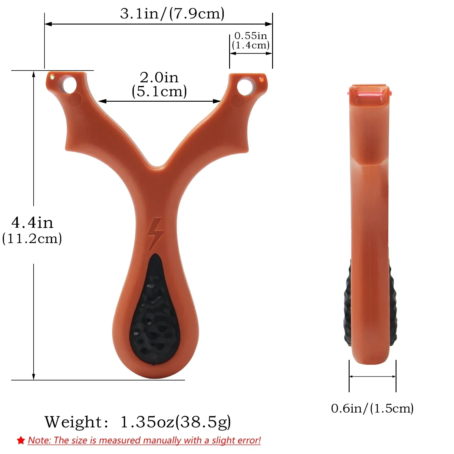 High quality Resin Slingshot Lightweight Colorful Slingshot Hunting Shooting Portable Sling Three Colors Optional view 2