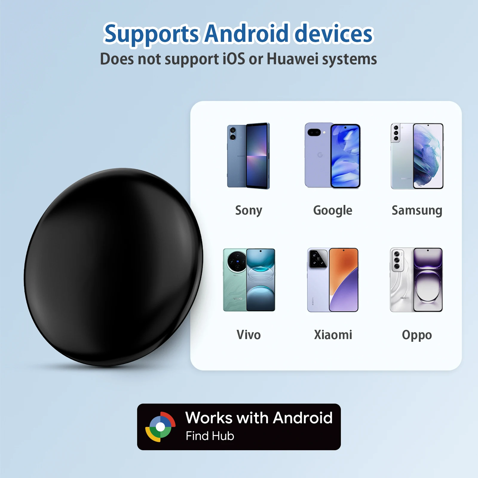 يعمل جهاز تعقب الموقع الذكي الذي يعمل بنظام Android مع مجموعة أجهزة تحديد المواقع عن بعد المضادة للخسارة من Google لـ Pixel Xiaomi OPPO GMS #3