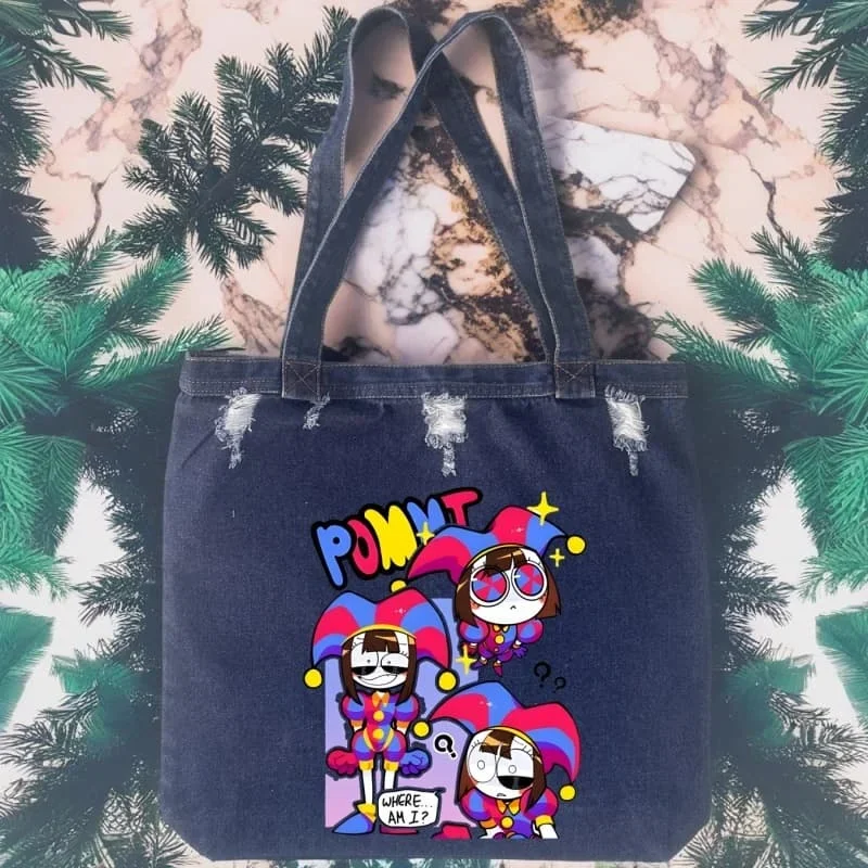 

The Amazing Digital Circus Leisure Cowboy Solid Zipper Light Tote Bag High Quality Fashion Large Trendy Shoulder Bag
