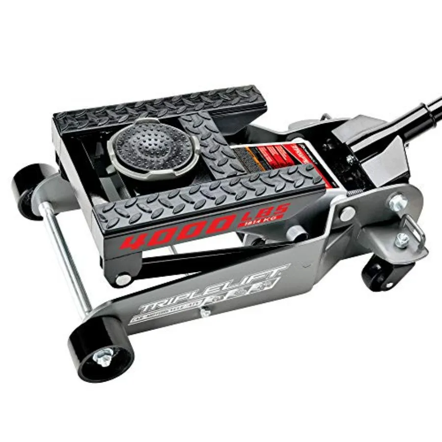 

2 Ton Triple Lift Floor Jack for Automotive Maintenance and Repair: Ideal for Cars Trucks Motorcycles ATV's Transmission Work F