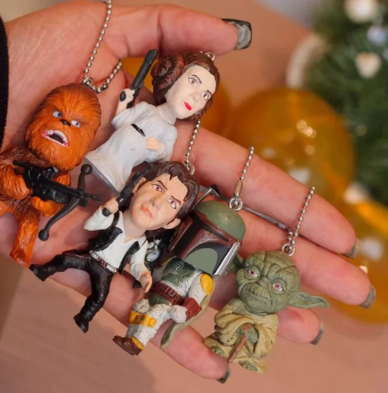 

5pcs Wars Keychain Blind Box Kawaii Mini Action Figure Cute Backpack Pendent Phone Ornaments Perfect Surprise Gift Souvenir