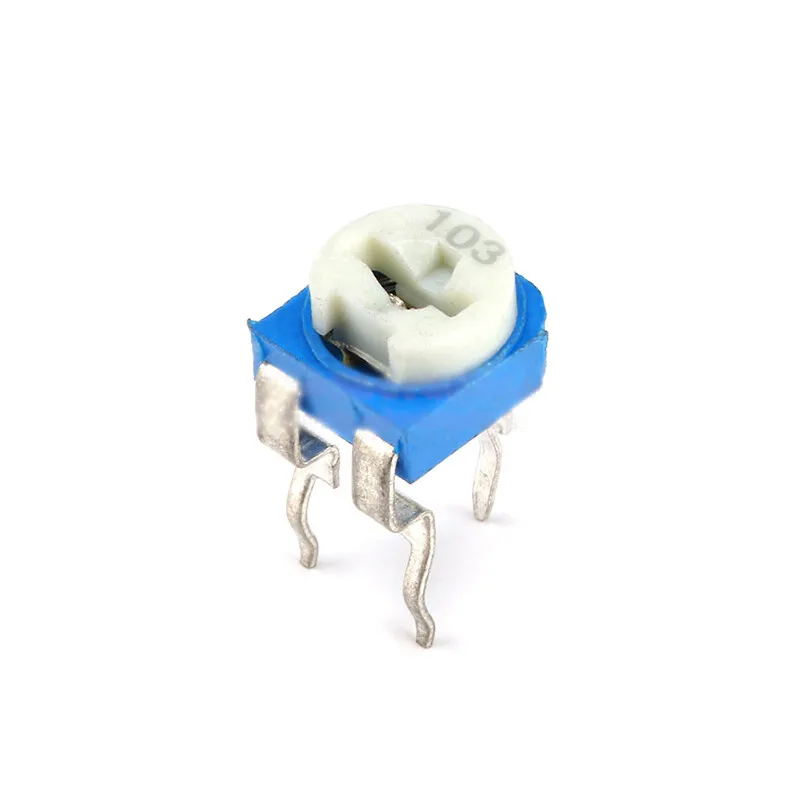 10pcs RM065 Blue white Adjustable resistor/potentiometer 1K/2K/10K/1M/100/500ohm
