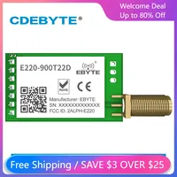 CDEBYTE LoRa LLCC68 868MHz 915MHz Wireless Module 22dBm Long Range 5km E220-900T22D SMA-K UART RSSI Transmitter Receiver DIP IOT