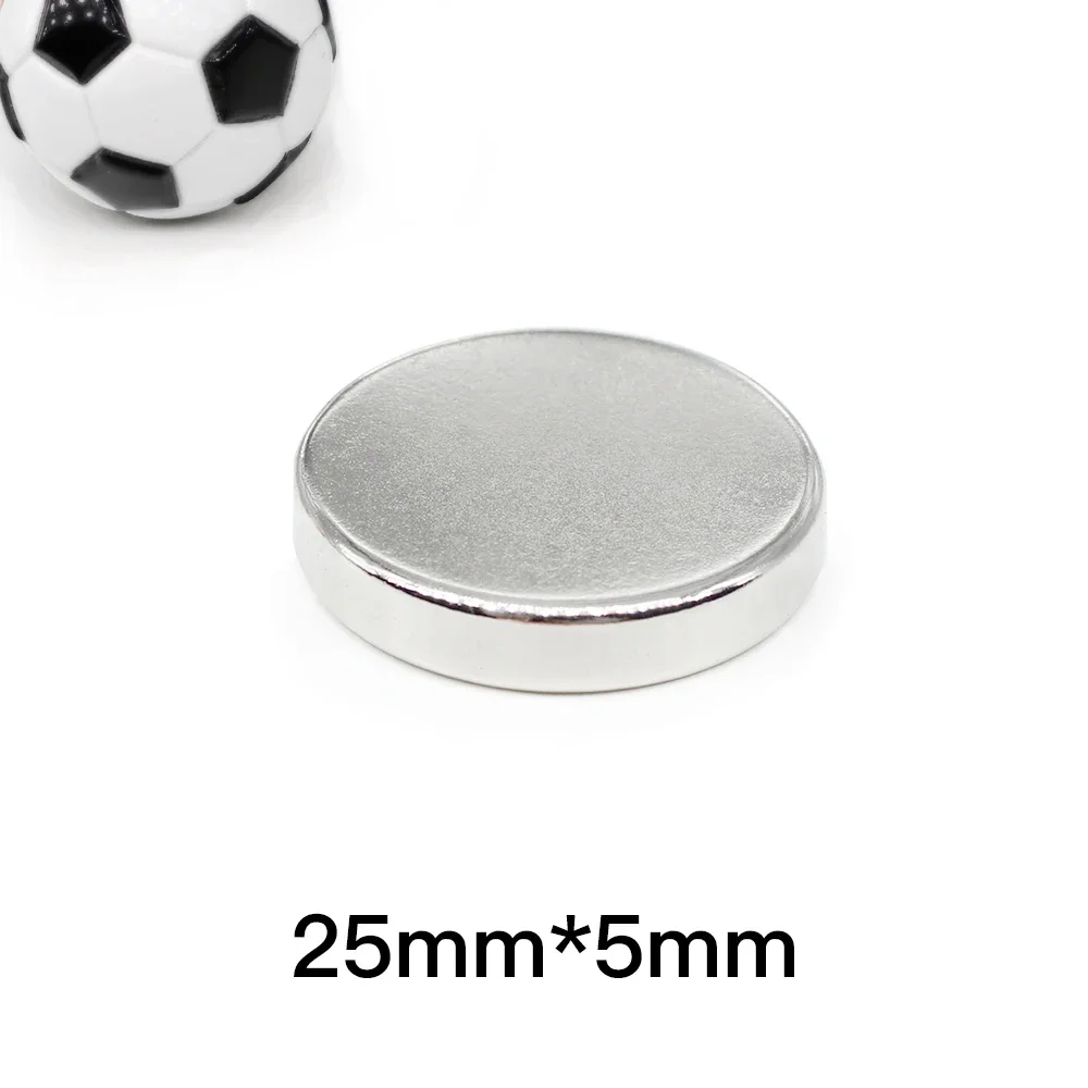 1/2/5/10/15/20PCS 25x5 mm Disc Strong Powerful Magnets N35 Bulk Round Search Magnet 25x5mm Permanent Neodymium Magnet 25*5