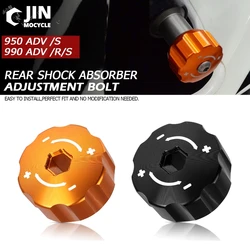 For K-T-M 950 990 Adventure ADV S R 2009-2012 2011 Motorcycle Accessories Aluminum Rear Shock Absorber Knob Adjuster Bolt Screw