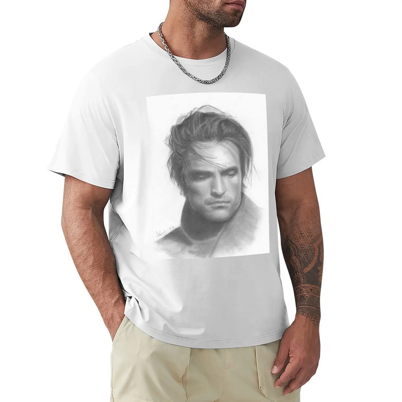 

Robert Pattinson T-Shirt quick drying Blouse blacks t shirts for men