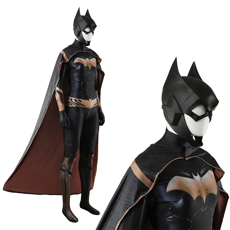 

DY20Bat Woman Cosplay Costume Superhero 3D Printed Bodysuit Arkham Knight Bat Woman Spandex Outfit Cosplay Halloween Costume25