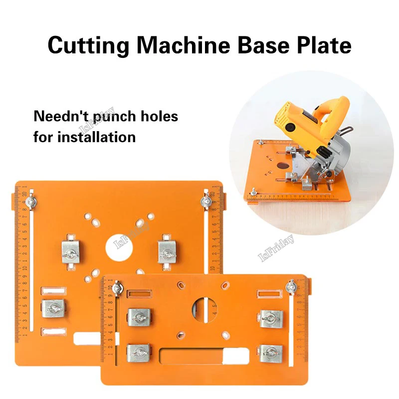 Cutting Machine Base Plate For Electricity Circular Saw Trimmer Machine Edge Guide Woodworking Router Milling Flip Board Tools