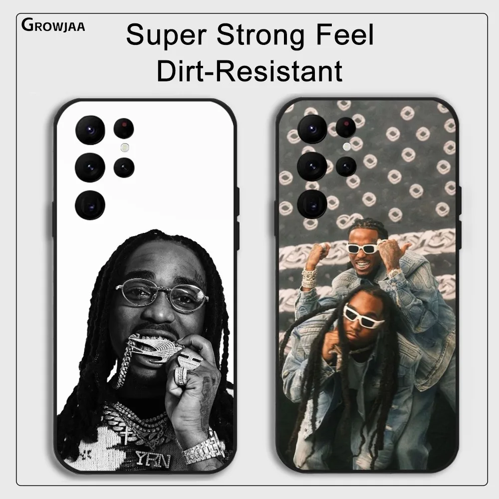 M-MiGos Singer Q-QuAvOS Phone Case For Samsung Galaxy S24 Ultra S22 S23 Ultra S21 S20 5G Protective Silicone TPU Funda