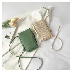 Nowa modna torba na telefon komórkowy damska torba typu Messenger pasujące Mini mała torba typu Crossbody torba wisząca dekolt portmonetka pionowa torebka