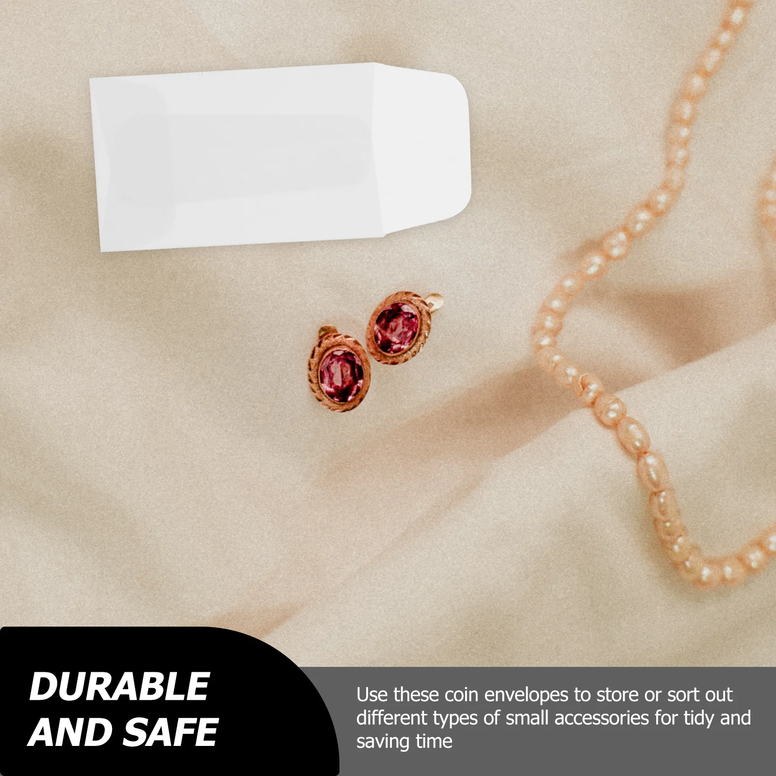 

50pcs Bags for Jewelry Coin Envelope Coin Hangtag Storage Small Cards Small Parts Pouches Mini Envelopes Envelopes