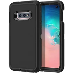 For Samsung Galaxy S10e Case 3 in 1 Heavy Duty Shockproof Rugged Defend Case Cover