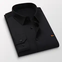 Nova marca de roupas masculinas blusa casual negócios camisa sólida harmont blusas de manga longa moda blaine camisas masculinas plus size