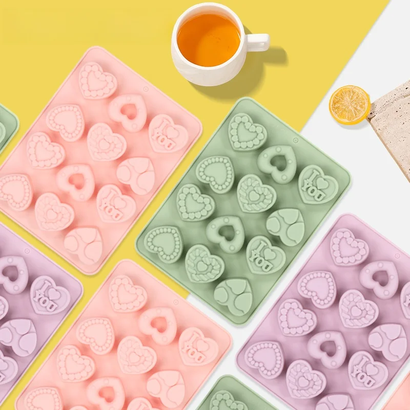 

Heart aped Silicone Mousse Mold French Sle Baking Tools for Kitchen Cooking And Baking DIY Pudding Mold