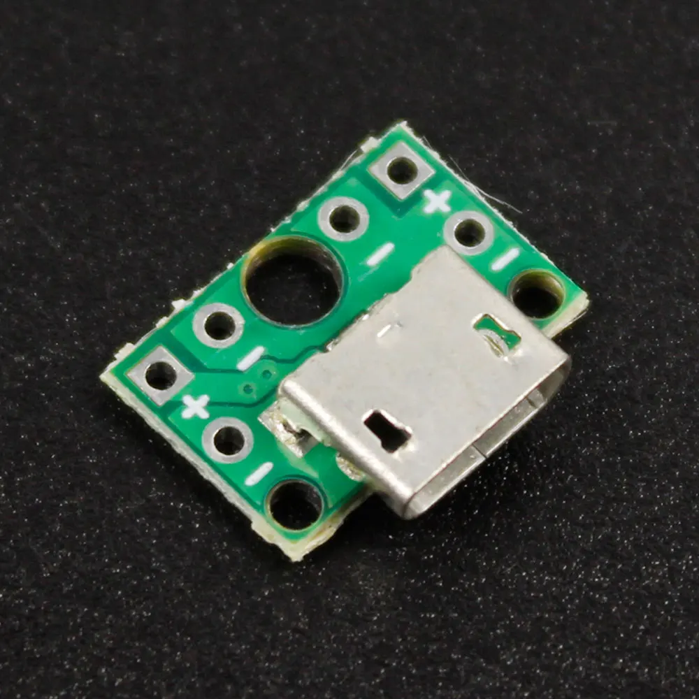 1PCS Horizontal Micro Female Socket PCB Board USB Welding Board Android MICRO usb female Socket Charging Phone Plug