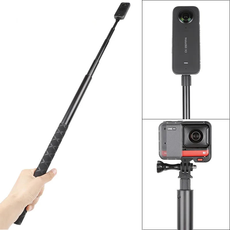 114/200CM Invisible Extended Edition Selfie Stick For Insta360 X4 X3 / ONE X3 RS Accessories For GoPro DJI Selfie Stick