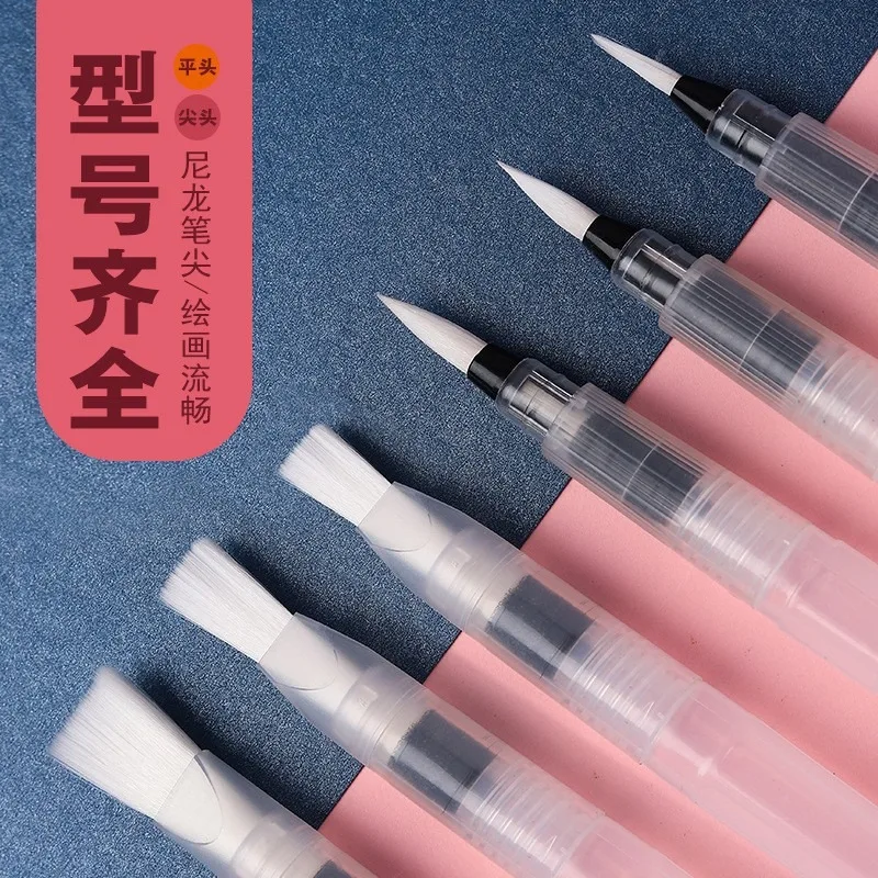 Tap Water Pen Set Solid Watercolor Pigment Pen Beginners Refillable Soft Head Water Storage Hand-Painted Paint Brush Portablees image 2