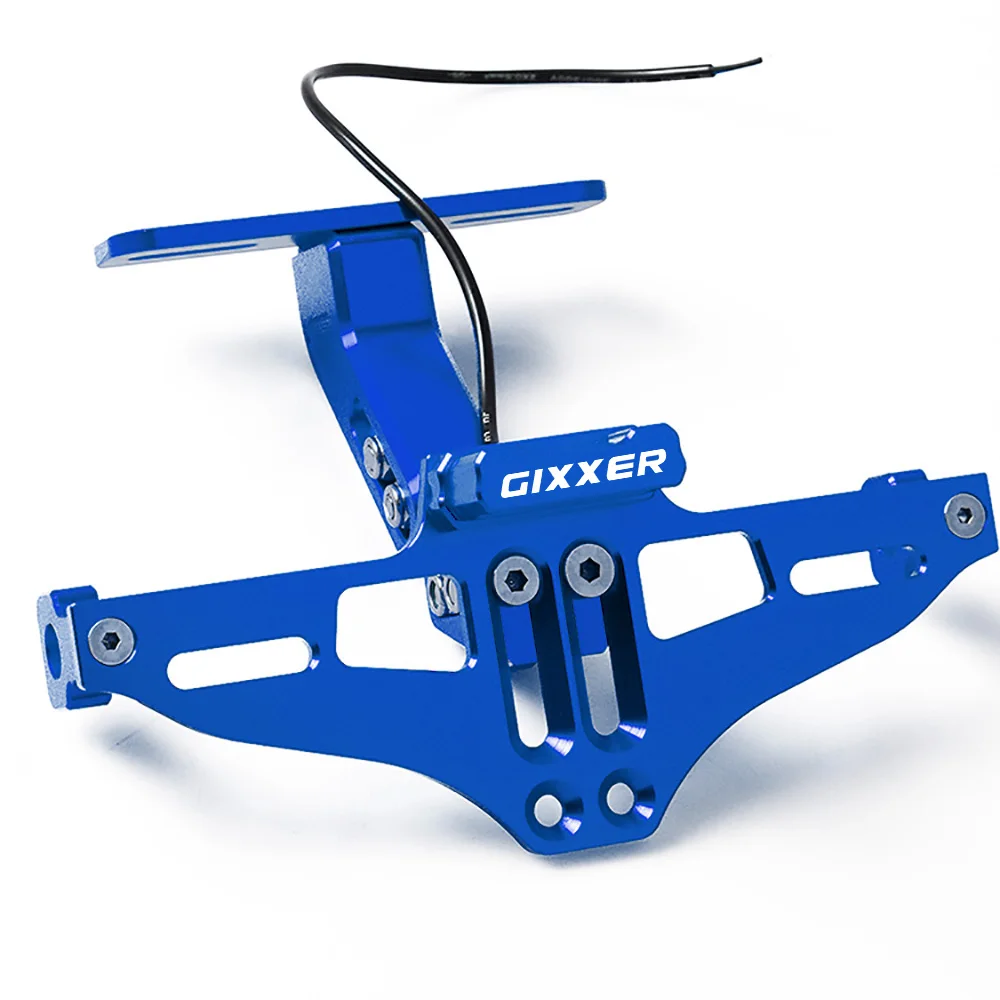 FOR SUZUKI GIXXER 150 155 GIXXER SF 250 GIXXER F150 CNC Billet Alumium Motorcycle Adjustment Angle License Plate Bracket Holder