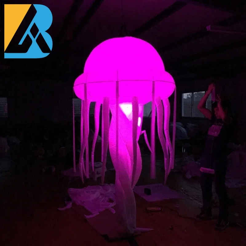 Custom Made Hot Party Rentals Inflatable Lights Jellyfish for Event Design and Decor Toys