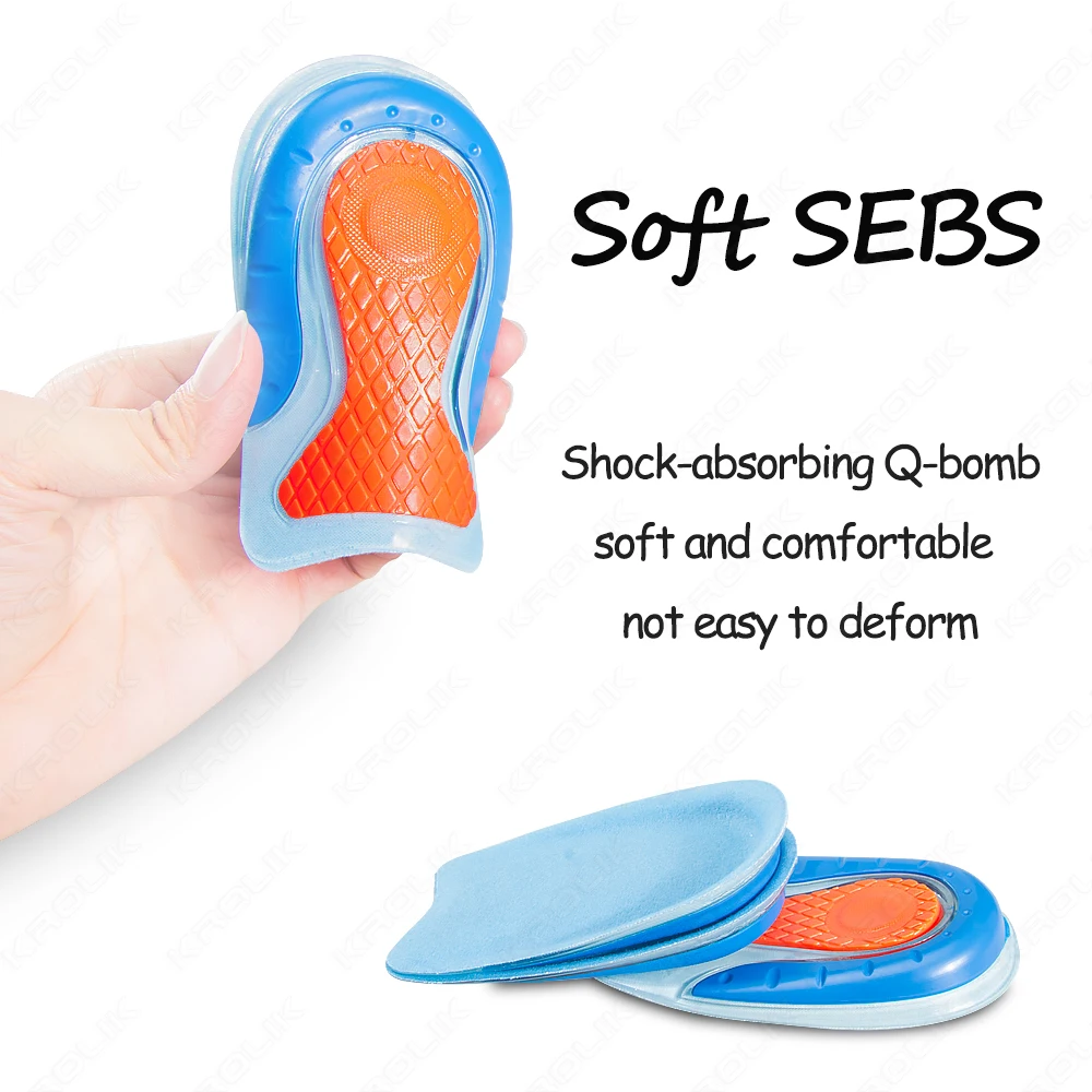 Gel Heel Pad Sole Comfort Heel Protection Pain Relieve Bone Spurs And Tendinitis Special Insole For Men Women Heel Pain