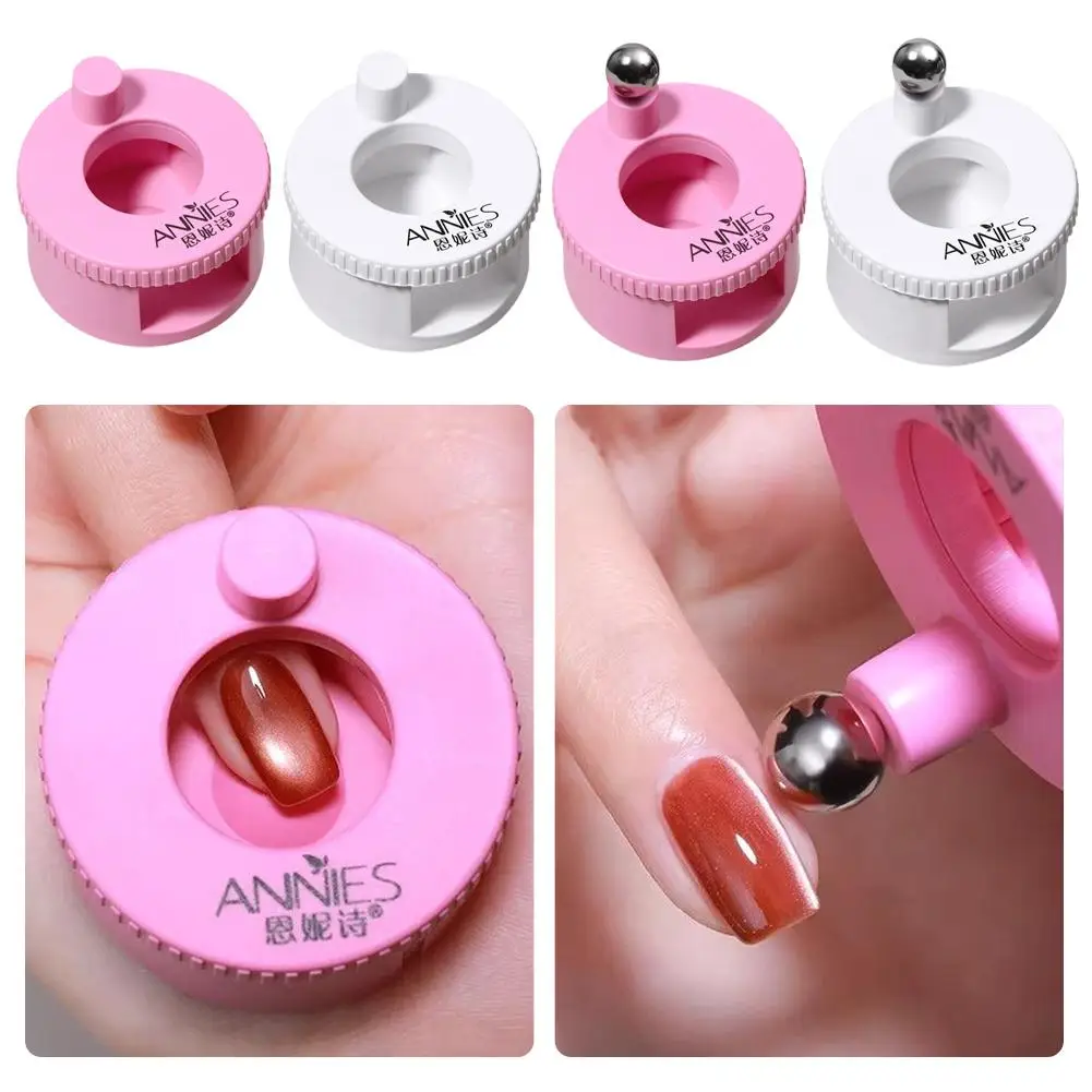 

Профессиональный магнитный инструмент для дизайна ногтей «Кошачий глаз» универсальный магнитный стайлер для гель-лака с металлическим шариком, розовый, прост в использовании