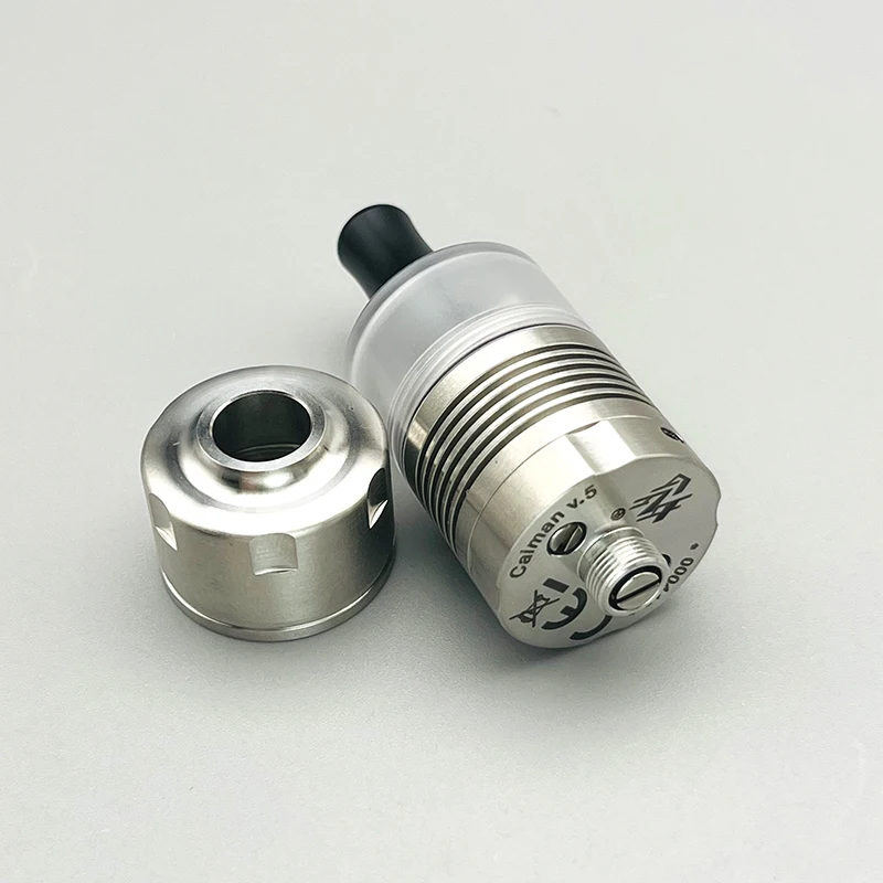 YFTK Caiman V5 RDA Atomizer 316SS 22mm z 1.2mm 1.4mm 1.7mm pojedyncza cewka powietrza dopływ powietrza zbiornik do e-papierosa do ponownego