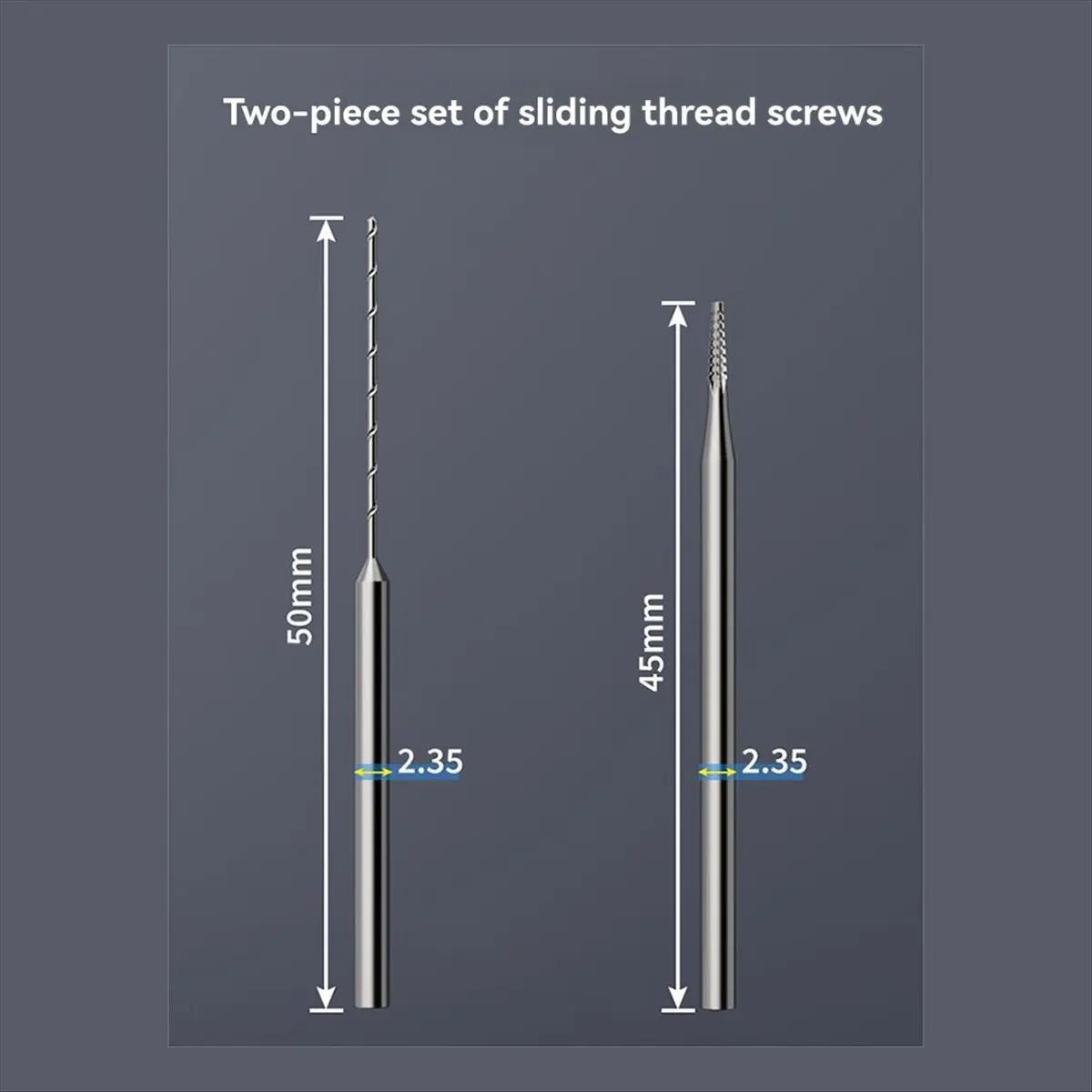 U8 Drill Bit Screw Removal Mobile Phone Tail Broken Thread Sliding Alloy Armor-Piercing Sliding Tool 50mm/45mm