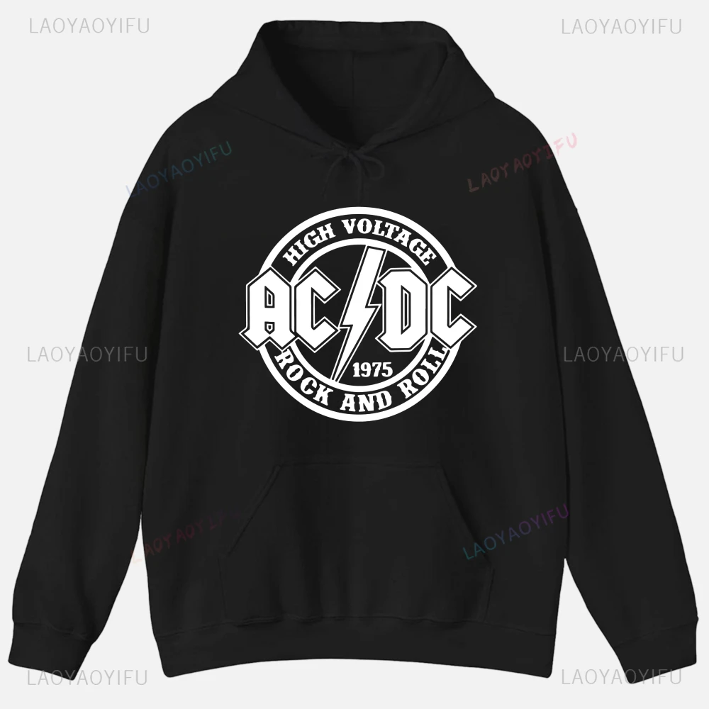 ACDC ملابس مضحكة مطبوعة للجنسين بلايز عادي كم طويل البلوز الرجال الملابس الجرافيك الشارع الشهير جودة هوديي الخريف مخصص