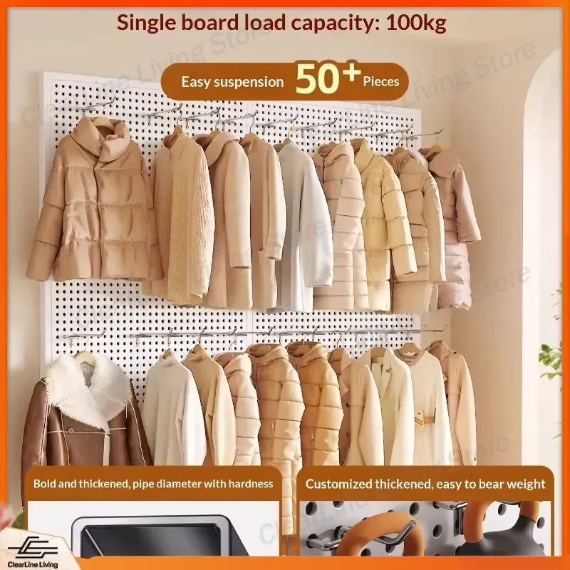 for Kitchen Craft Office Tool Holder Hole Board Wall Mounted Organizer Pegboard Garage Panel Modular Storage System Tools