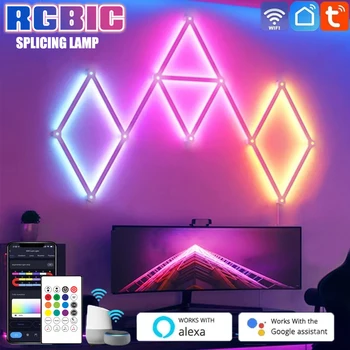 RGBIC LED smart wall lamp bar WIFI music Sync atmosphere night light TV wall game room bedroom DIY decoration lights APP control