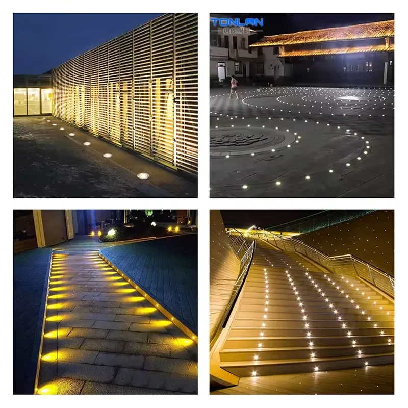IP67 Waterproof RGB LED Underground Light for Outdoor Garden Landscape Inground Lamp Anti-Glare Aluminum Body