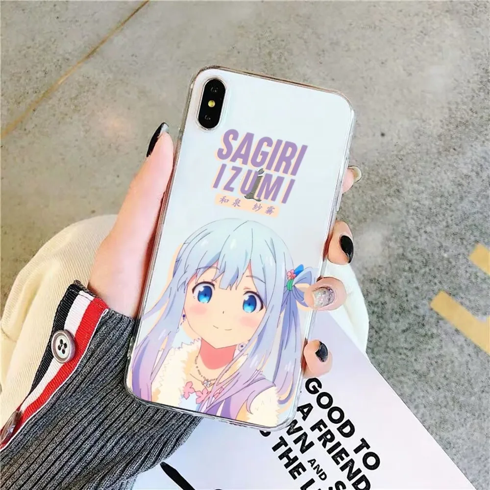 Cute Girl Izumi Sagiri Phone Case For iPhone 15 14 13 12 11 Pro Max XS X XR SE 2020 6 7 8 Plus Mini Protective Cover