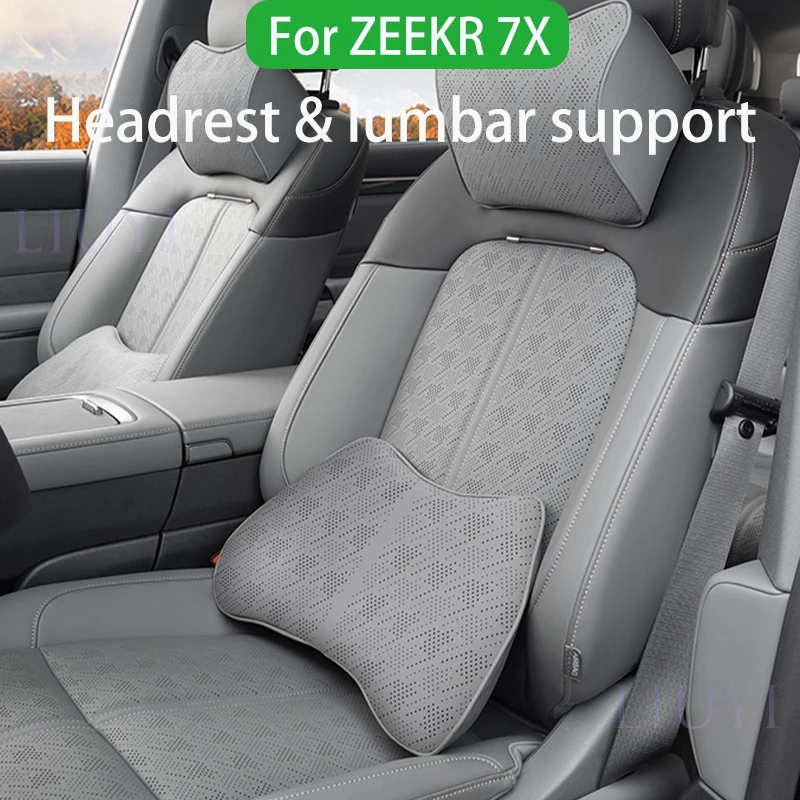 

For ZEEKR 7X/009/007/MIX Headrest lumbar rest neck pillow Panapir memory foam neck guard backrest car interior accessories